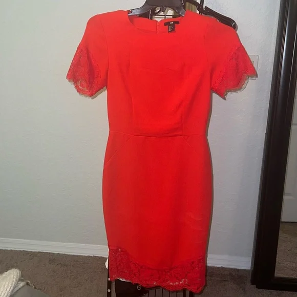 Midi Dress Red H And M Dress H And M Red Floral Dress Hot Sale